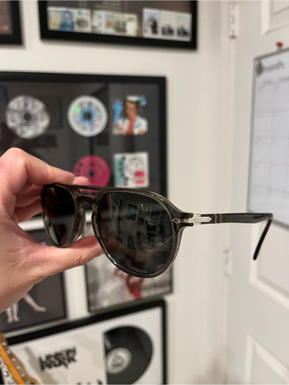 Grey Persol El professor sunglasses PO3235